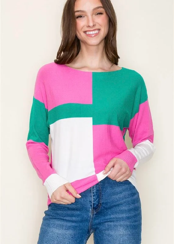 women's tops made from cottonChelsea Colorblock Tops - 2 Colors!