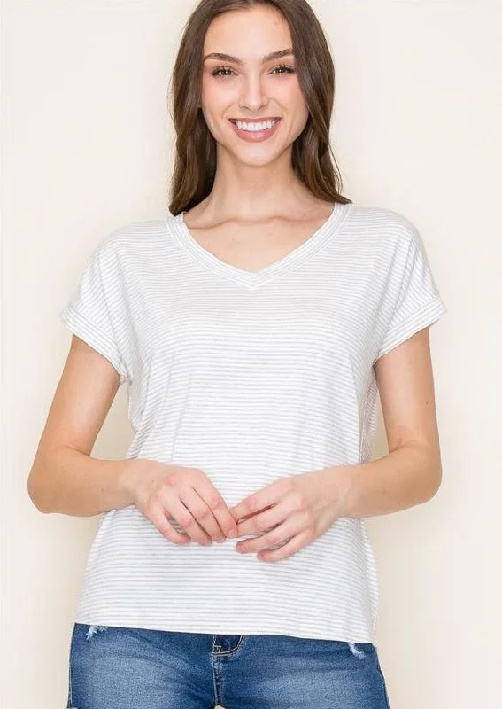 camisoles for womenStriped Vneck Tees - 2 Colors!