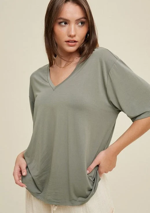 breathable women's tops for summerStella Soft Luxe Vneck - 2 Colors!