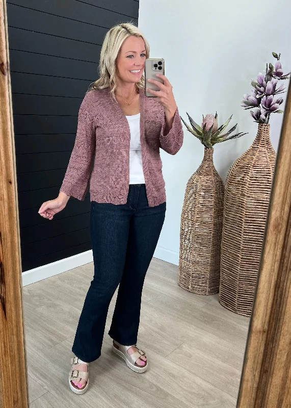 women's tops for those who want to add a personal touch to their wardrobe with unique and one-of-a-kind piecesAutumn Breeze Pointelle Cardigans - 2 colors! - FINAL SALE