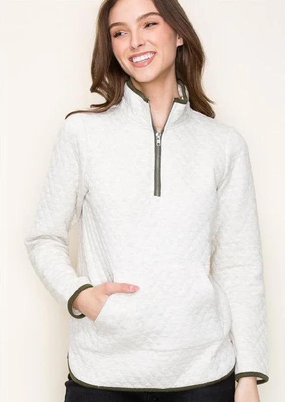 women's tops for those who want to wear pieces that are both comfortable and stylishAva Quilted Lightweight Pullover - 3 colors!