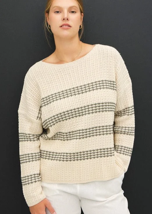 affordable women's topsCream & Spruce Pullover