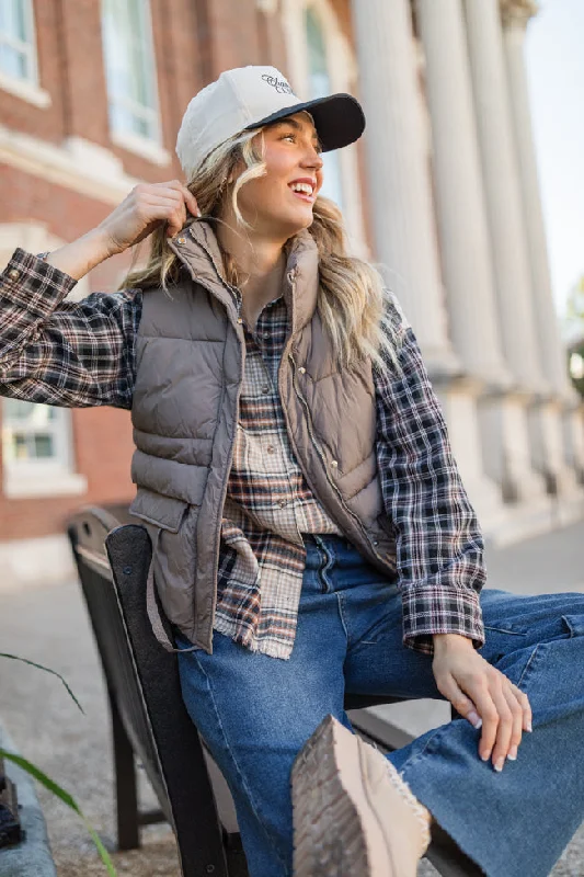 women's tops for those who want to stay cool and chic during warmer weatherAbout Tomorrow Black Mixed Media Plaid Button Down Top FINAL SALE