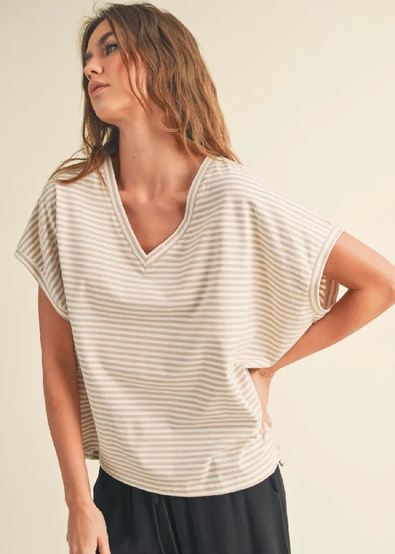 women's tops for summer festivalsStriped Knit Oversized Tops - 2 Colors!