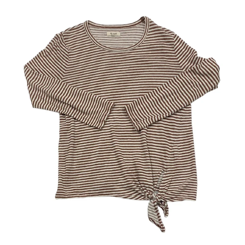 women's long sleeve tops for the officeStriped Top Long Sleeve Madewell, Size Xl