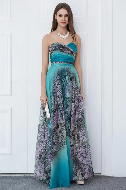 women's off-the-shoulder dressesLeopard Strapless Gown