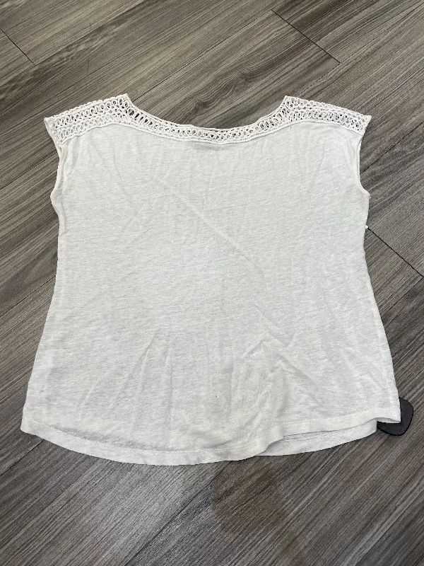 women's T-shirts with peplum hemsTop Short Sleeve By Loft  Size: S