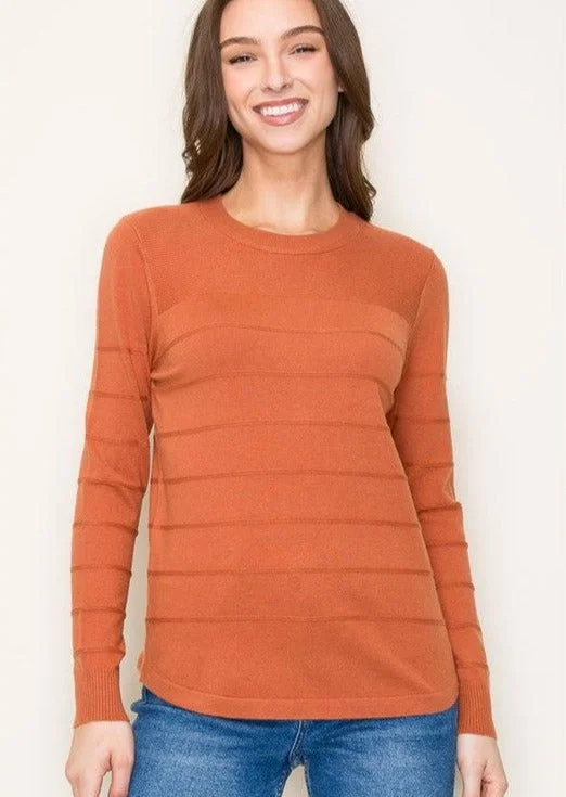 women's tops with ruffled hemsRust Super Soft Pullover - FINAL SALE