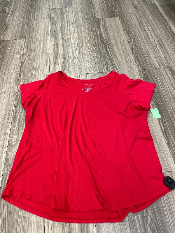 women's T-shirts with unique designsTop Short Sleeve By Torrid  Size: 4x