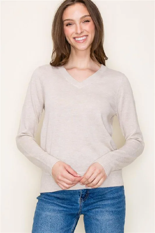 three-quarter sleeve women's topsJust Like Cashmere Ribbed Hem Pullovers - 2 Colors!