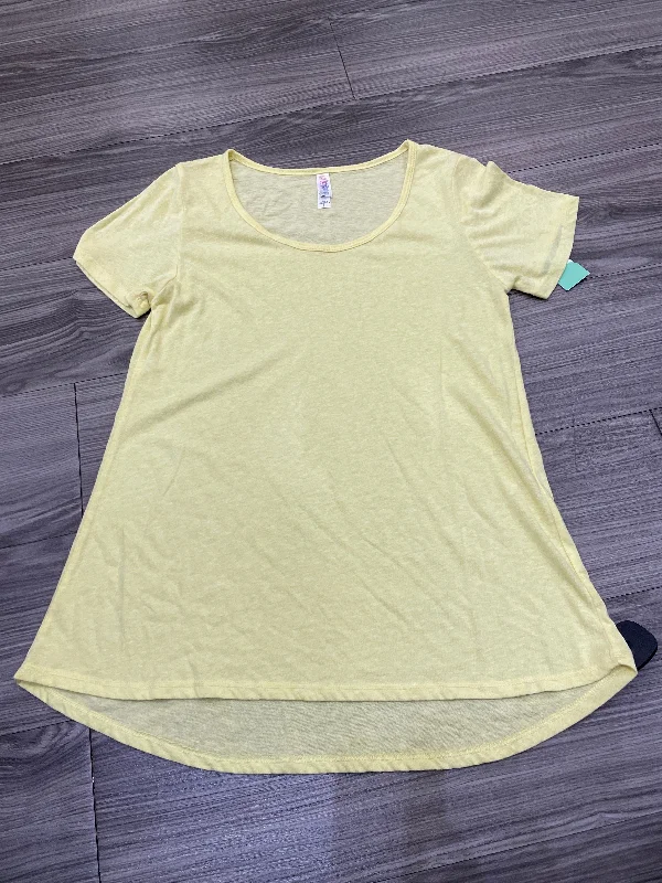 women's T-shirts with ribbed hemsTop Short Sleeve By Lularoe  Size: S