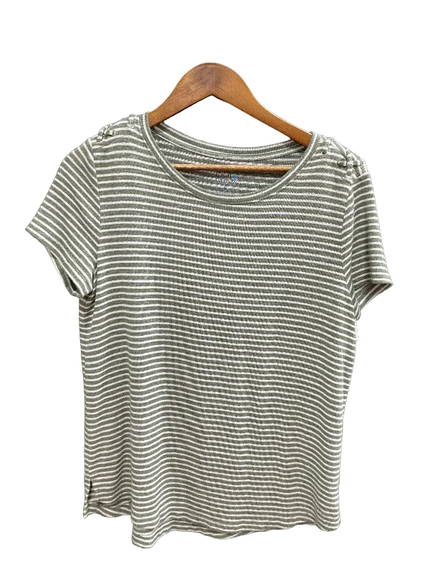 women's T-shirts with round necksTop Short Sleeve By Croft And Barrow  Size: M