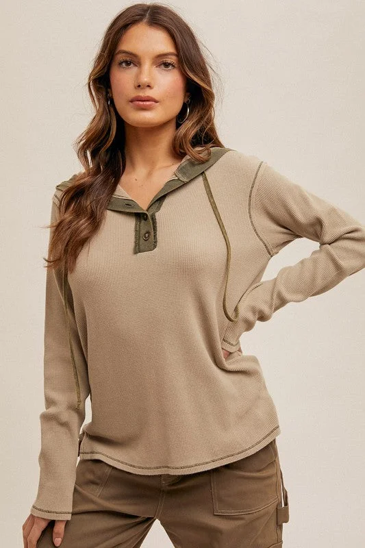 women's tops for boho-chic stylesLovely Day Lightweight Thermal Washed Hoodies - 2 Colors! - FINAL SALE