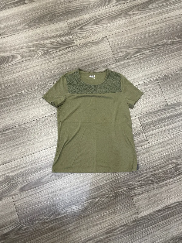 women's T-shirts with pocket accentsTop Short Sleeve By Basic Editions  Size: S