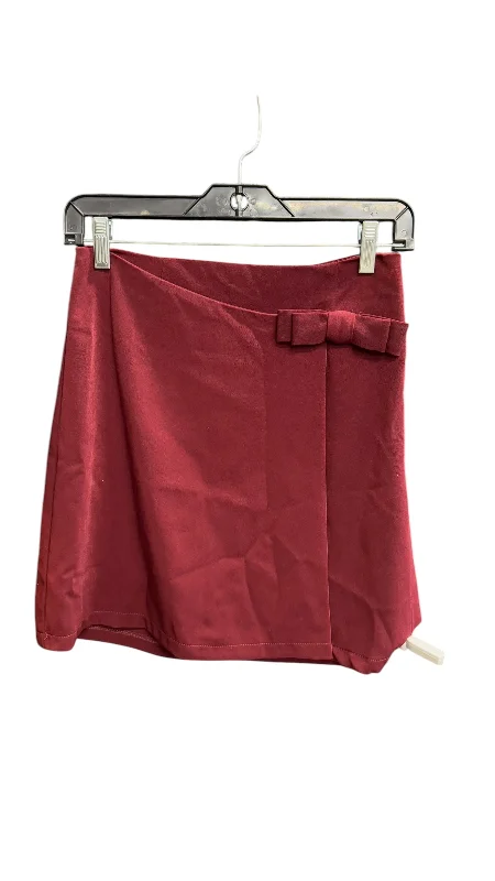 women's vintage leather skirtsSkirt Mini & Short By Sugar Lips In Maroon, Size: S