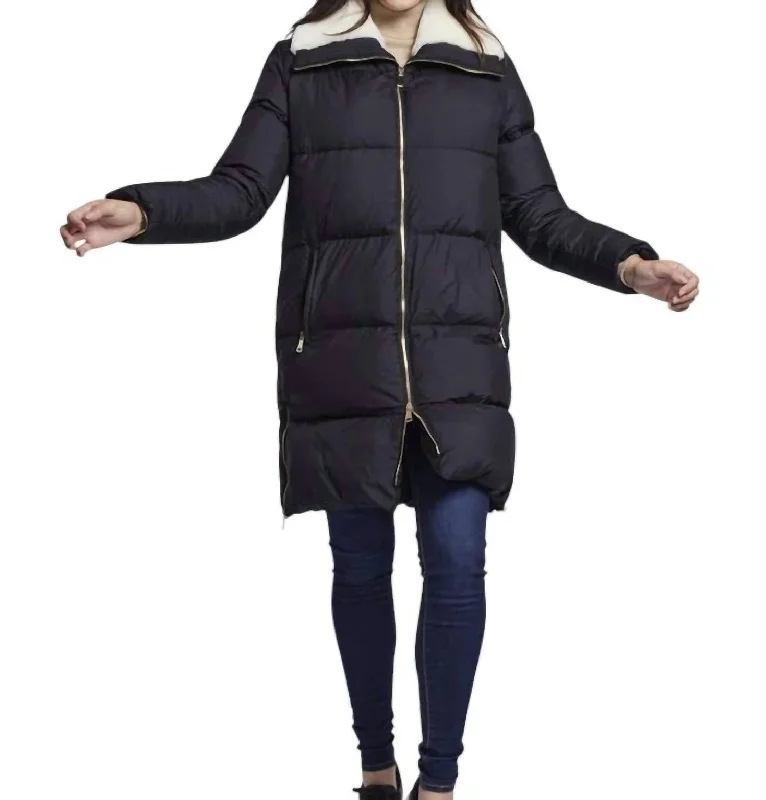 women's coats made in ethical factoriesDown Coat In Black