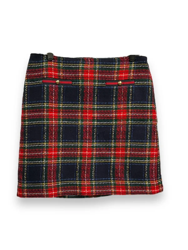 women's winter velvet skirtsSkirt Mini & Short By Talbots In Plaid Pattern, Size: Mp