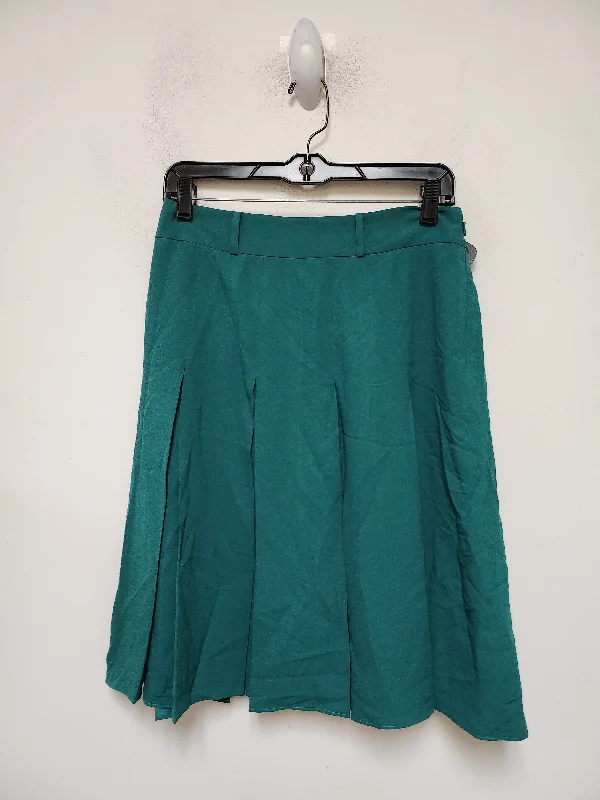 women's winter velvet skirtsSkirt Midi By Ann Taylor In Green, Size: 4p