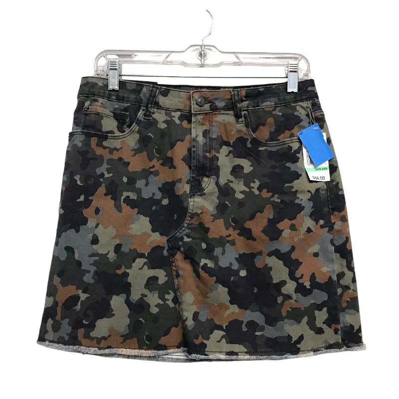 women's dressy circle skirtsSkirt Mini & Short By Kensie In Camouflage Print, Size:8