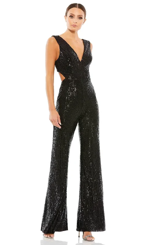 women's loose-fit jumpsuitsIeena Duggal 26691 - Side Cutout Jumpsuit