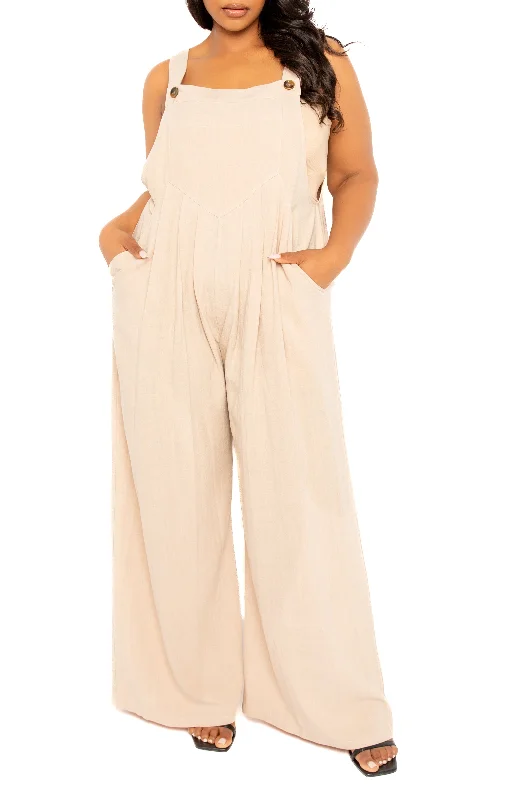 women's chic jumpsuitsWide Leg Linen Jumpsuit