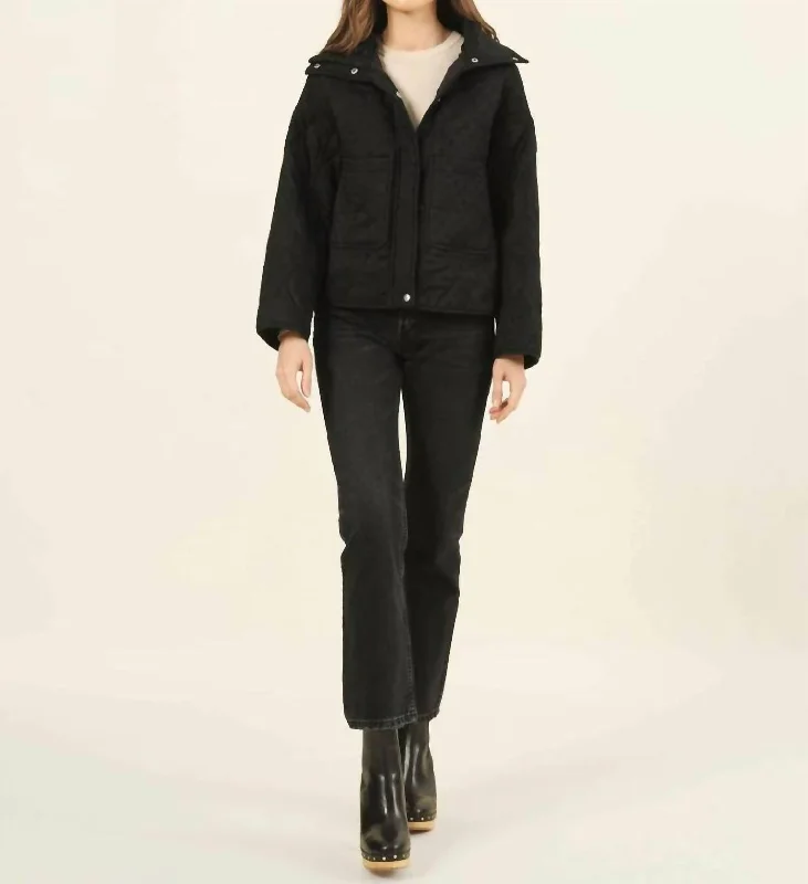 women's coats with zippersKarima Jacket In Tanu Noir