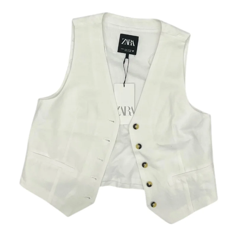 luxury women's coatsVest Other By Zara In White, Size:M