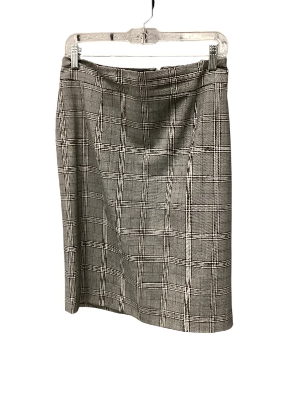 women's cocktail skirtsSkirt Midi By Banana Republic In Plaid Pattern, Size: 12