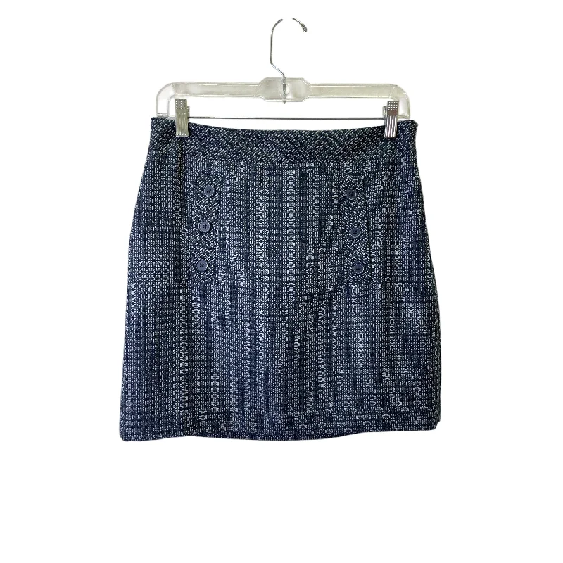 women's eco-friendly checked skirtsSkirt Mini & Short By Loft In Blue, Size:4P