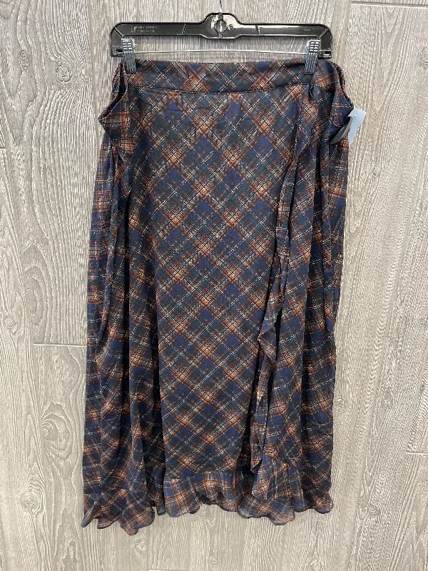 women's stretch skirtsSkirt Maxi By Maurices In Plaid Pattern, Size: 2x