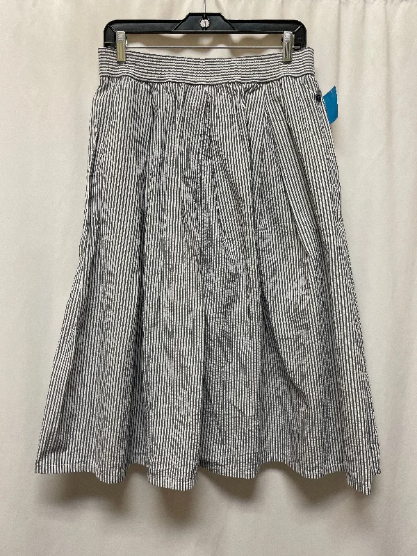 women's zip-front midi skirts for eventsSkirt Maxi By Tommy Hilfiger In Blue & White, Size: M