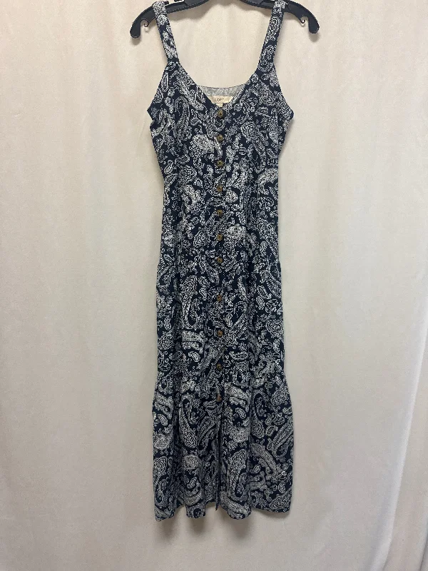 women's business casual dressesDress Casual Midi By Loft In Blue, Size: Xs