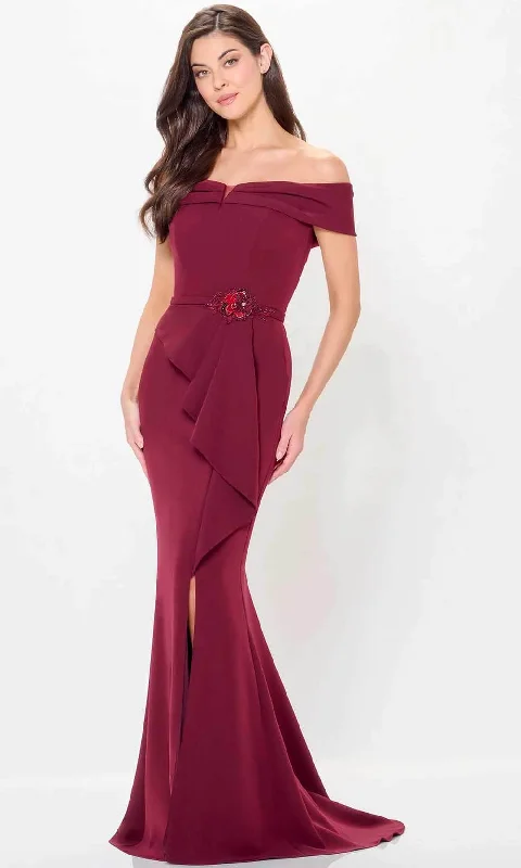 women's stylish dressesCameron Blake CB3234 - Off Shoulder Evening Gown