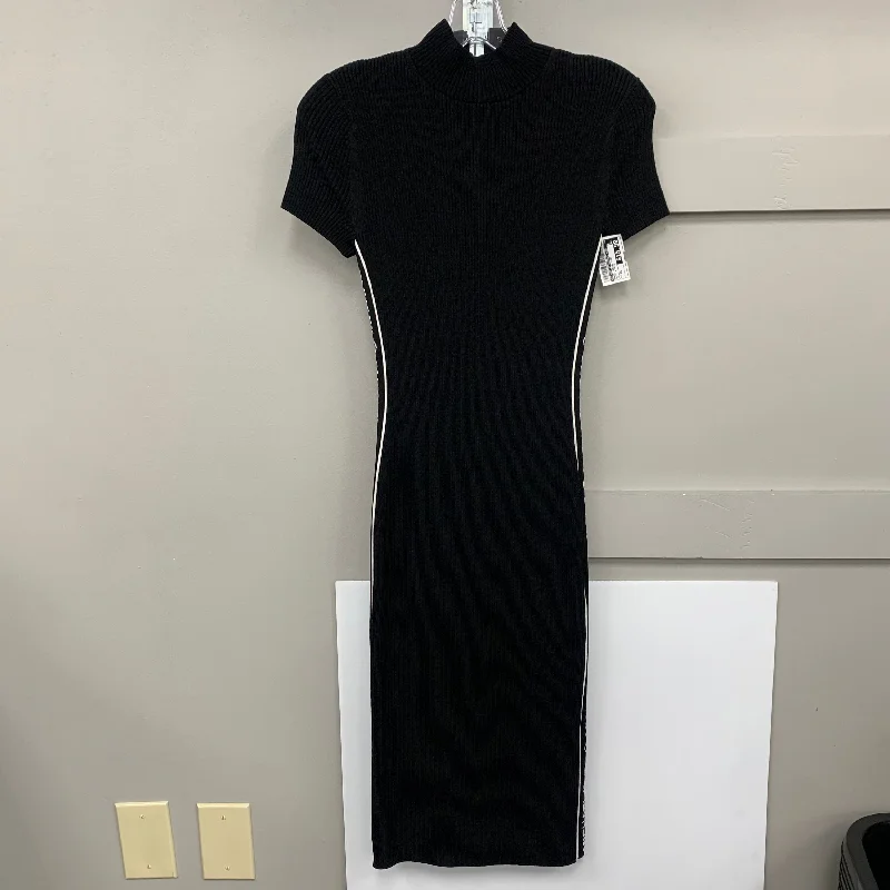 women's fashionable dressesDress Casual Midi By Michael By Michael Kors In Black & White, Size: Xs