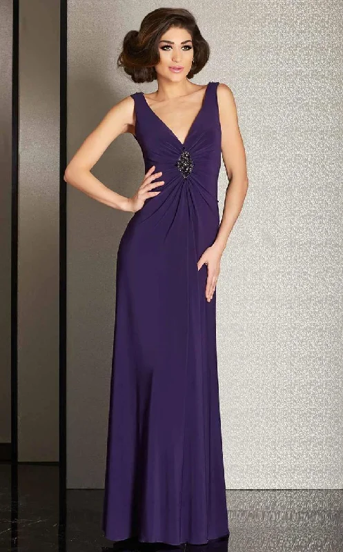 women's neon dressesClarisse - M6252 Classic V-Neckline Evening Gown