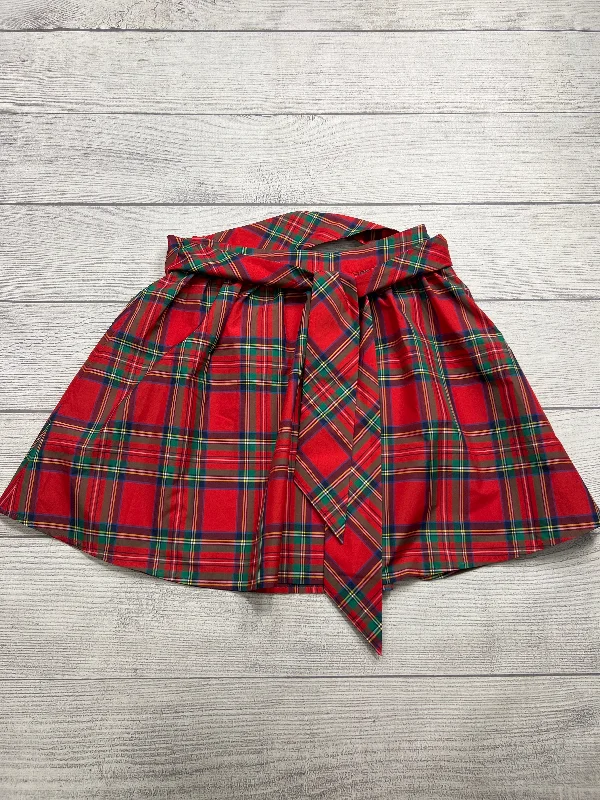 women's cotton skirtsNew!Skirt Mini & Short By Vineyard Vines In Plaid Pattern, Size: 4