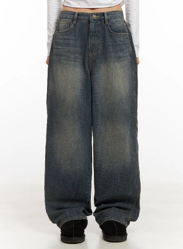 women's denim jeans with spandexMegan Washed Denim Baggy Jeans CD409