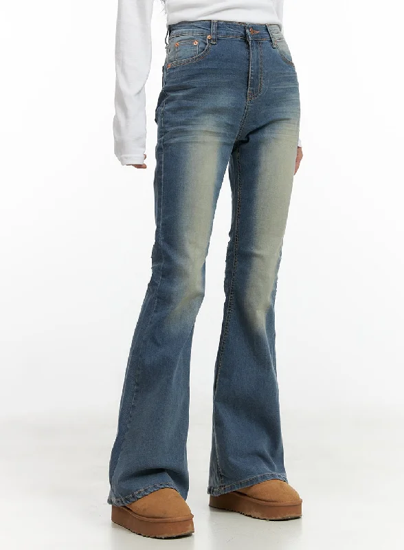 women's denim jeans for special occasionsSelena Chic Washed Bootcut Jeans CO424