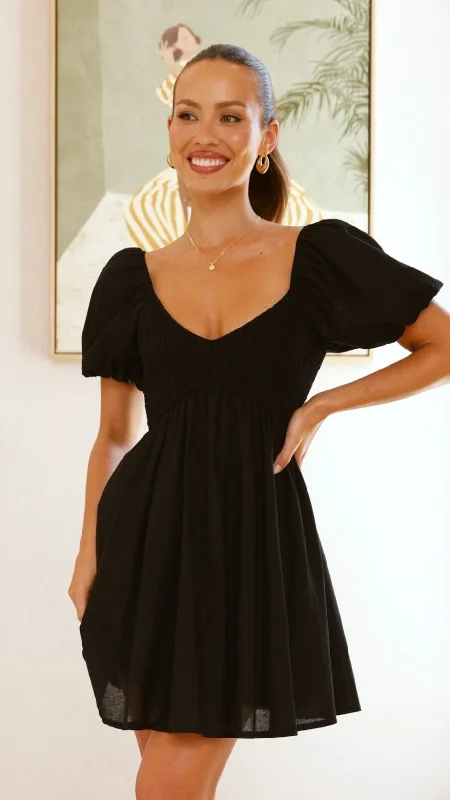 women's lightweight dressesSahirah Mini Dress - Black