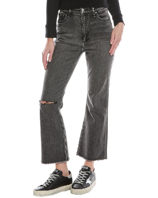 women's denim jeans for a stylish outfitrag & bone Casey Serwholes High-Rise Ankle Flare Jean