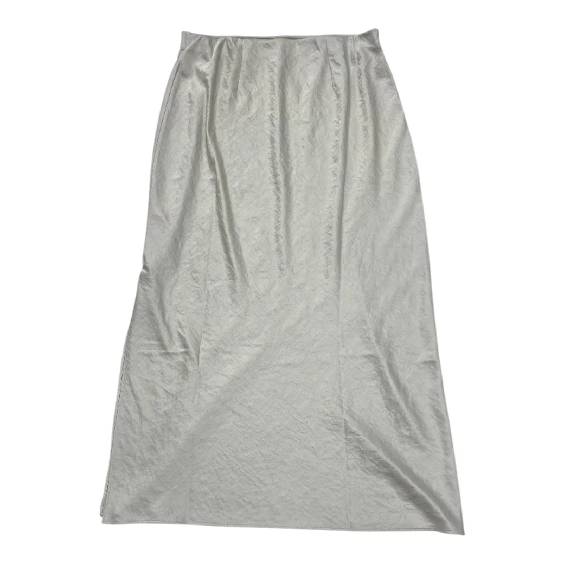 women's zip-up skirtsSkirt Maxi By Madewell In Silver, Size: S