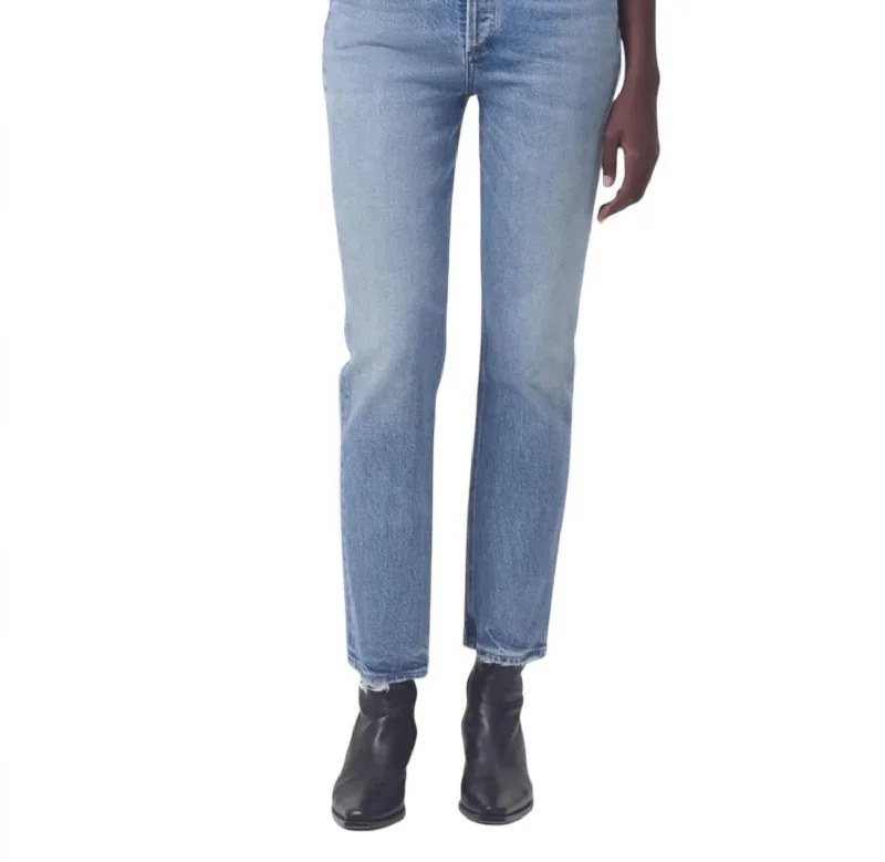 women's denim jeans for formal eventsRiley Crop Jeans In Cove