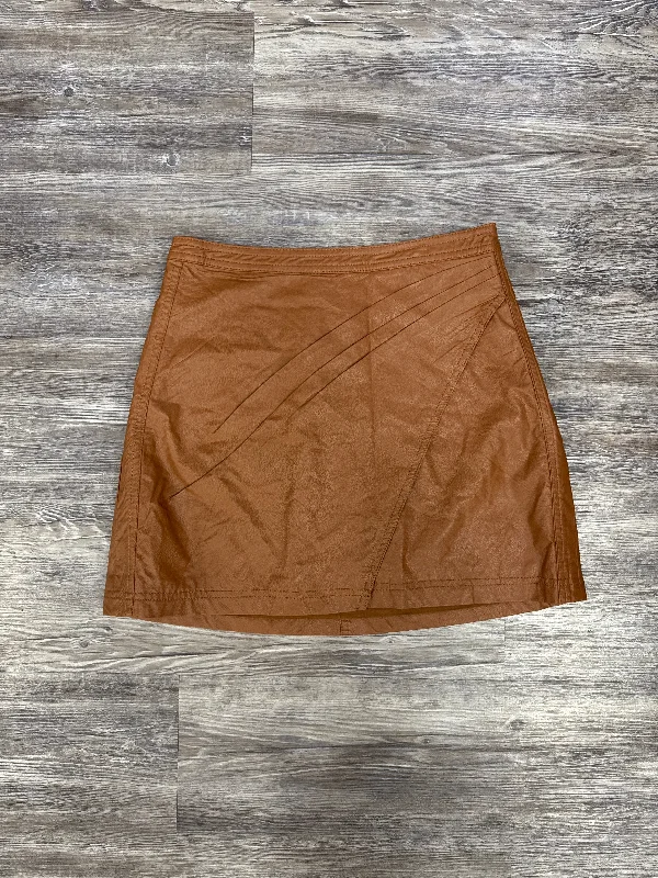 women's tiered skirtsSkirt Mini & Short By Free People In Brown, Size: 4