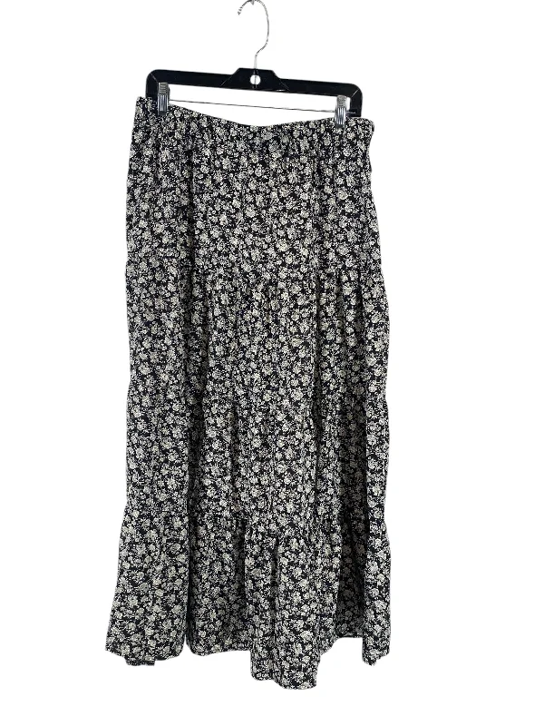 women's retro denim skirtsSkirt Maxi By Clothes Mentor In Black & White, Size: Xl