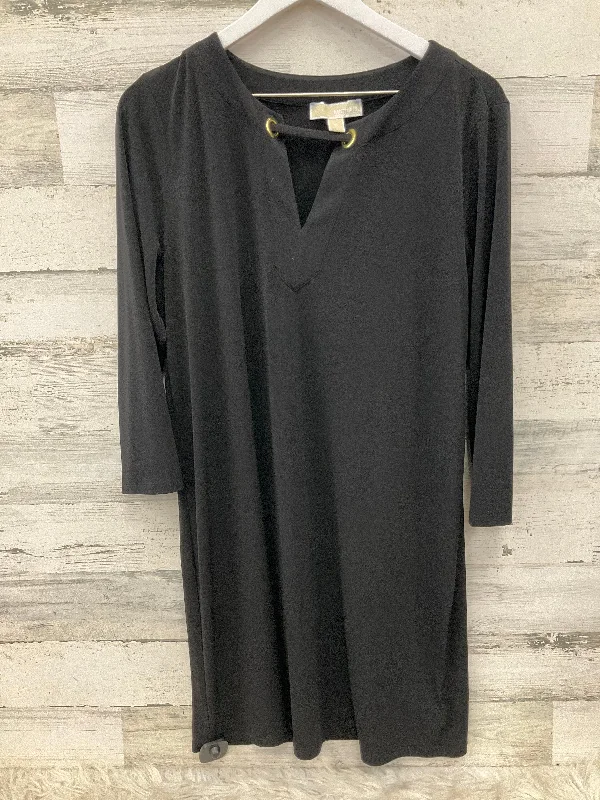 women's everyday dressesDress Casual Midi By Michael By Michael Kors In Black, Size: Xl