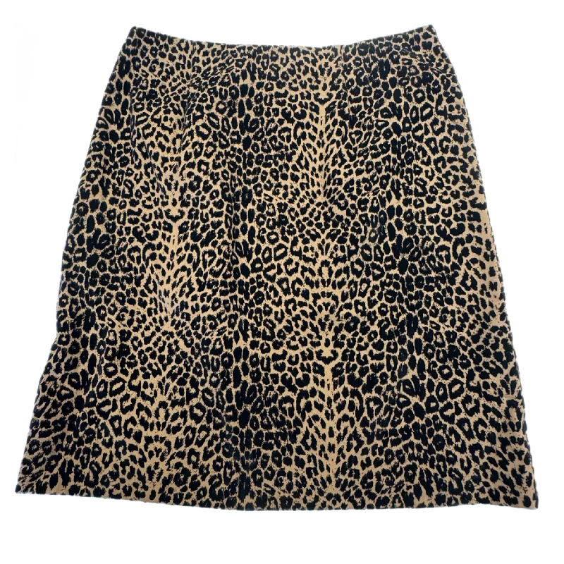 women's woven A-line skirts for summerSkirt Mini & Short By Inclinations In Leopard Print, Size: 10