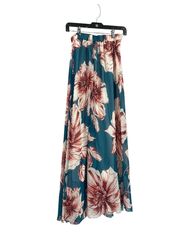 women's flowy midi skirts with pocketsSkirt Maxi By Clothes Mentor In Floral Print, Size: M