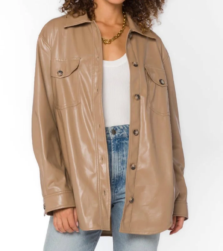 women's coats for those who love to experiment with fashionEleanor Jacket In Tan