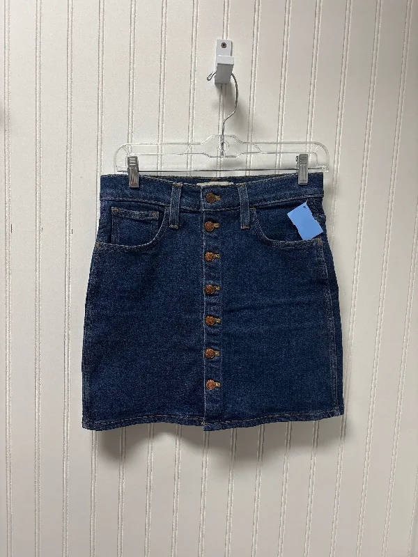 women's work skirtsSkirt Mini & Short By Madewell In Blue Denim, Size: 2