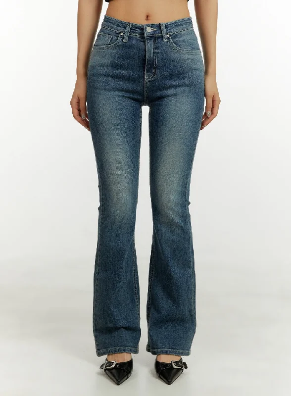 women's mom jeans denimLow Rise Bootcut Jeans CY409